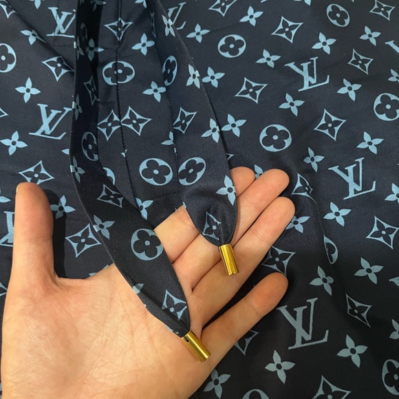 Louis Vuitton monogram silk matching Pajama set- Rare Runway Piece (M/FR40) - Picture 5 of 6